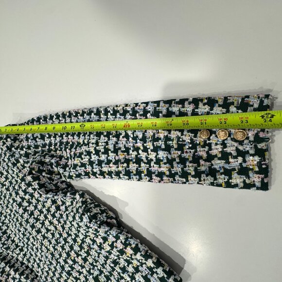 New Attentif Paris Golden Button Knitted Double Breasted Blazer, Size 38/M - Picture 16 of 17